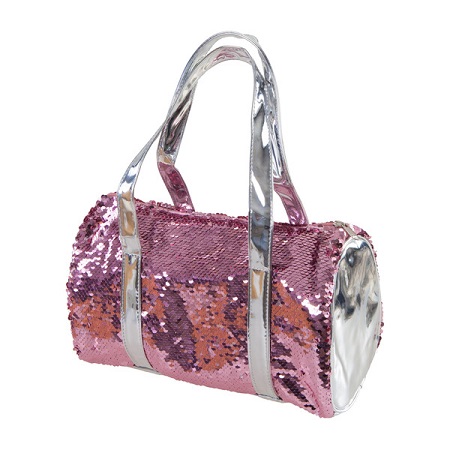 TWO WAY ROSE SEQUIN BAG