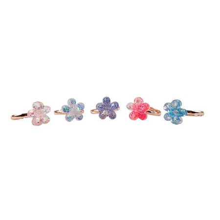 Shimmer Flower Rings