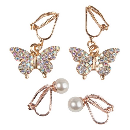 Butterfly Clip Earrings