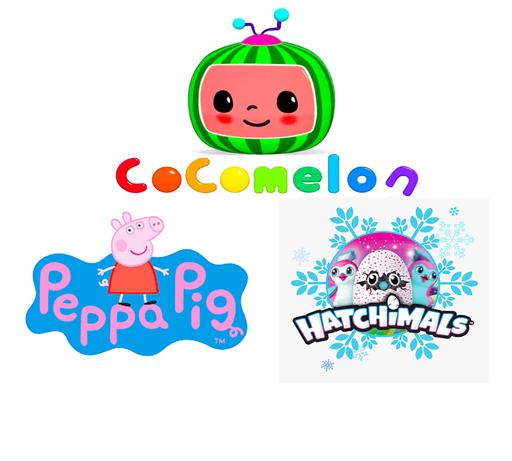 COCOMELON/PEPPA /HATCHIMALS