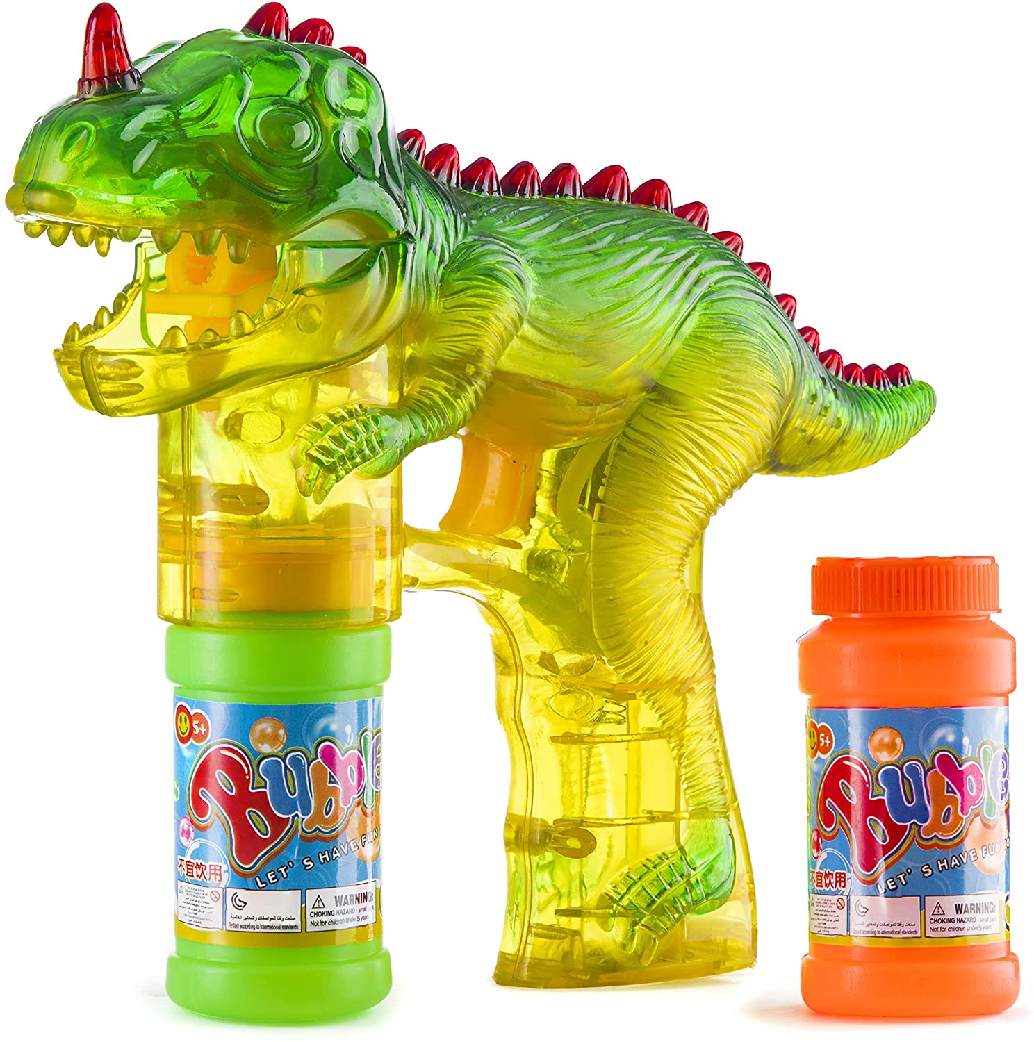 Dino Light-Up Bubble Gun