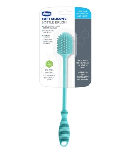 Soft Silicone Bottle Brush-Teal