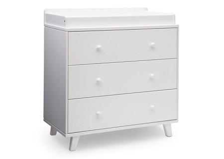 Ava 3 Drawer Dresser/Changer Wht