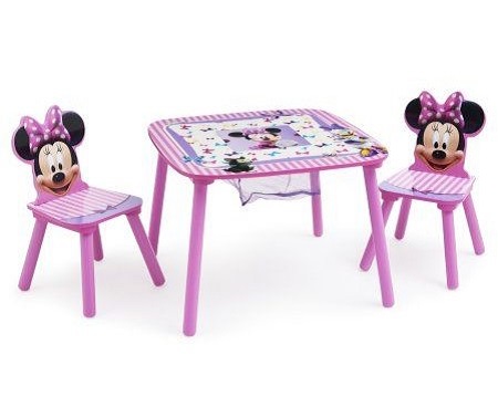 Minnie Mouse Table and Chairs