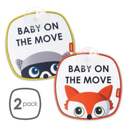 Baby on the Move sign - 2pk