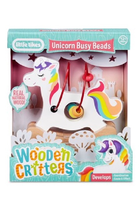 Wooden Critter BusyBeads Unicorn