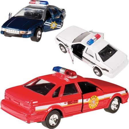 Pull Back Patrol Cars