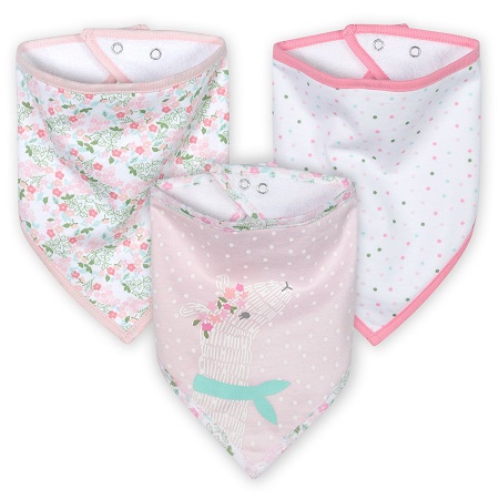 ORGANIC 3pk Bibs Lil Lamb OS