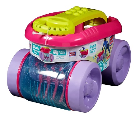 Mega Bloks Scooping Wagon Pink