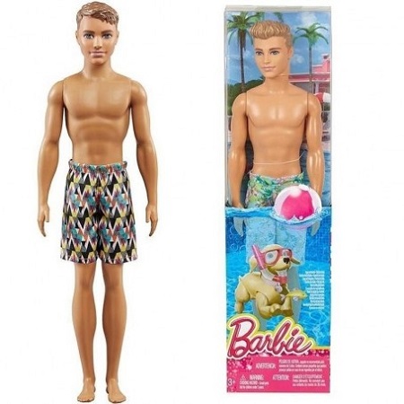 BARBIE KEN BEACH DOLL ASST