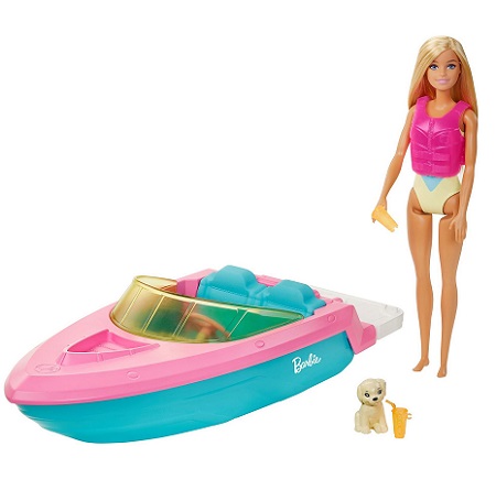 BARBIE BOAT W DOLL