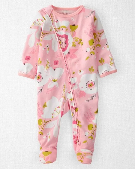 ORGANIC ZIP SLEEPNPLAY FLORAL