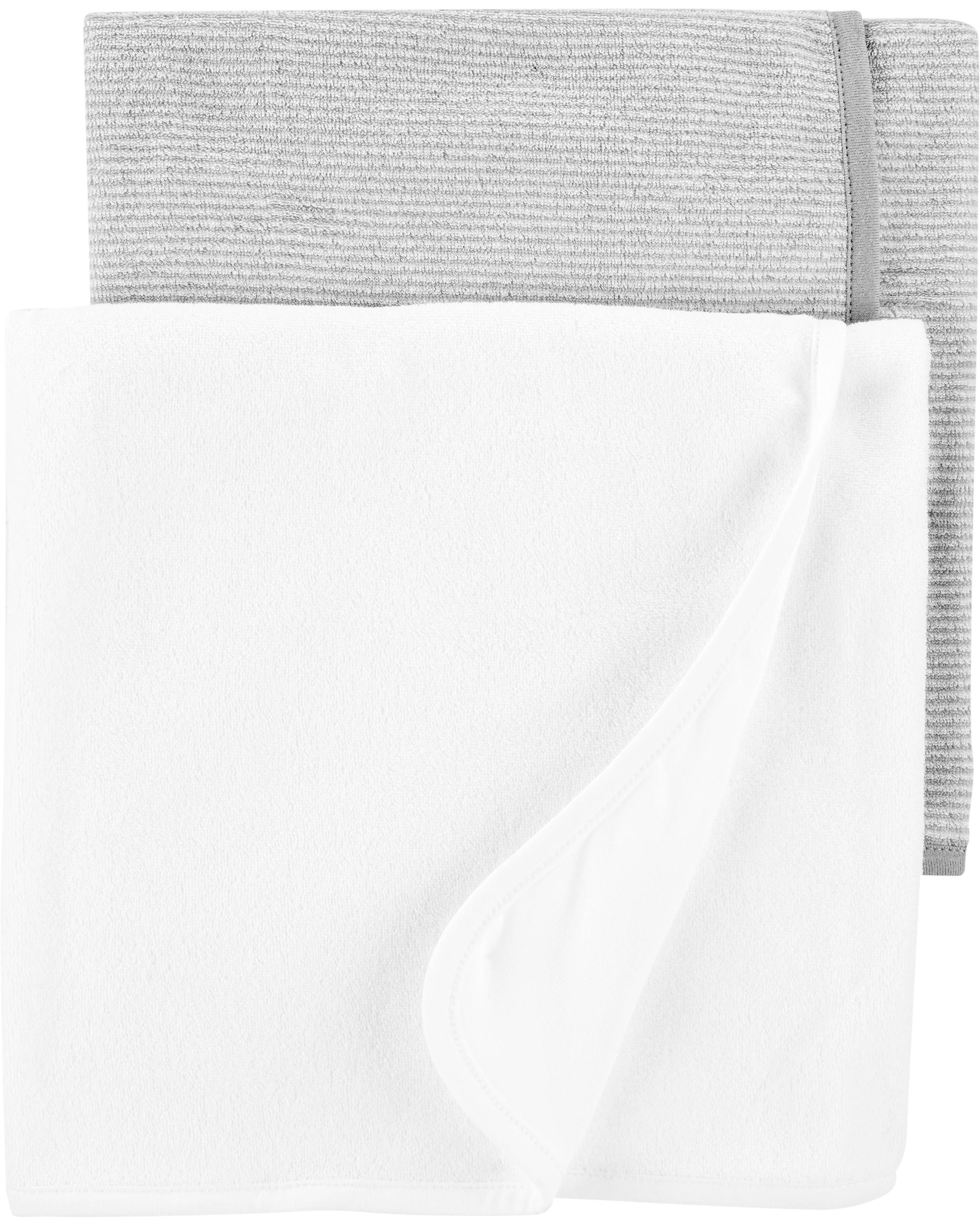 Carters 2pk Towel Gry