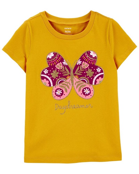 Carters Glitter Butterfly Tee