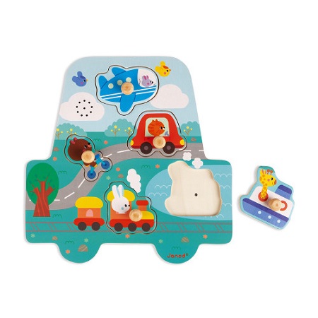 MUSICAL PUZZLE  LIL RACERS 5PCS