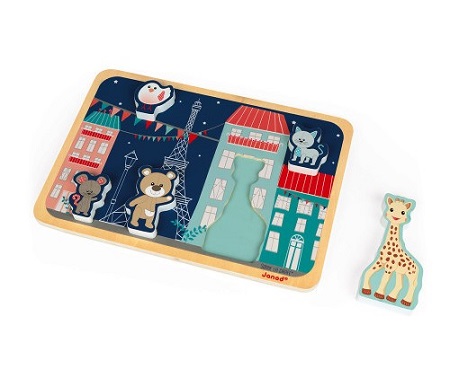 Sophie La Giraffe Puzzle 5Pcs