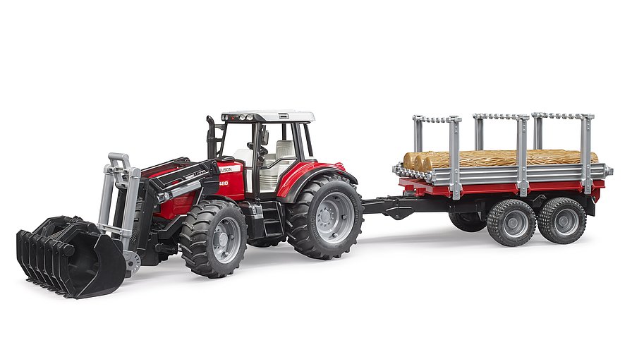 MASSEY FERGUSON/LOGGING TRAILER