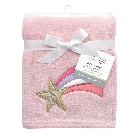 RAINBOW UNICORN STAR BLANKET