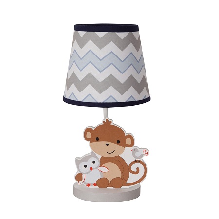 MOD MONKEY LAMP & SHADE  W/ BULB