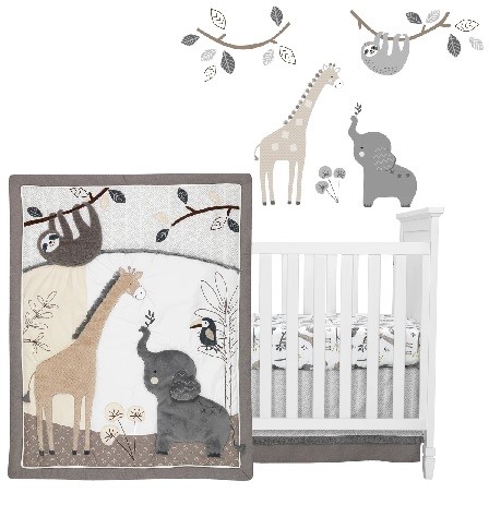 Baby Jungle 4pc bedding Set