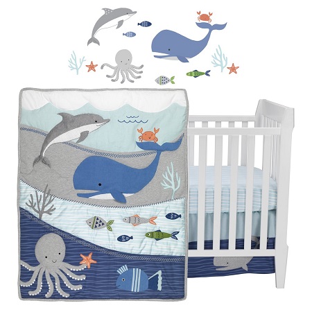 Ocean Blue 4pc Bedding Set