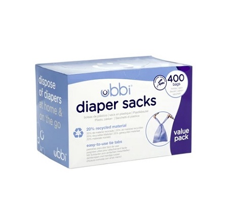 UBBI 400CT DIAPER SACKS