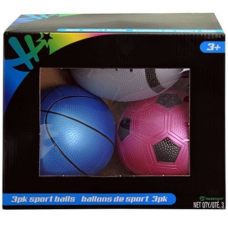 Metallic 3pk Ball Asst