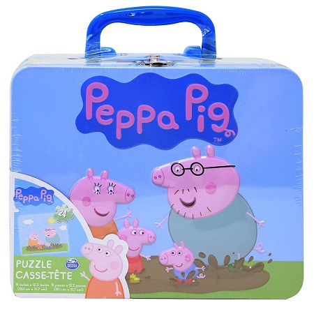 Peppa Tin Box w Puzzle