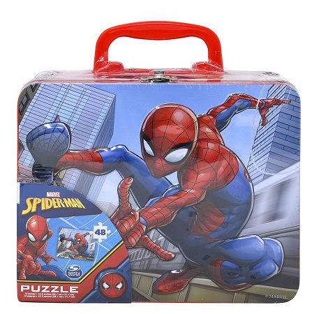 Spiderman Tin Box w Puzzle