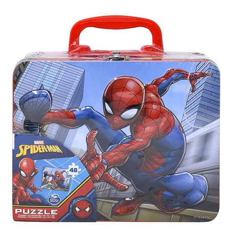 Spiderman Tin Box w Puzzle