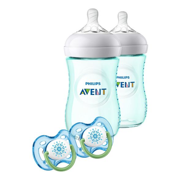 AVENT NATURAL 2PK 9OZ W 2 PACI