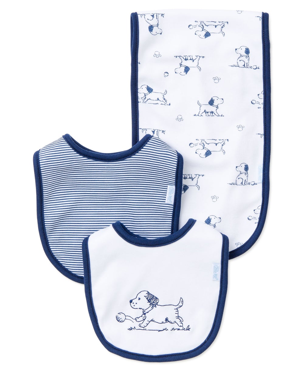 LITTLE ME PUPPY BIB SET