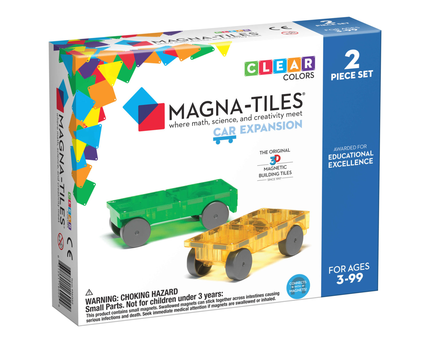 MagnaTiles Cars 2pc Expansion