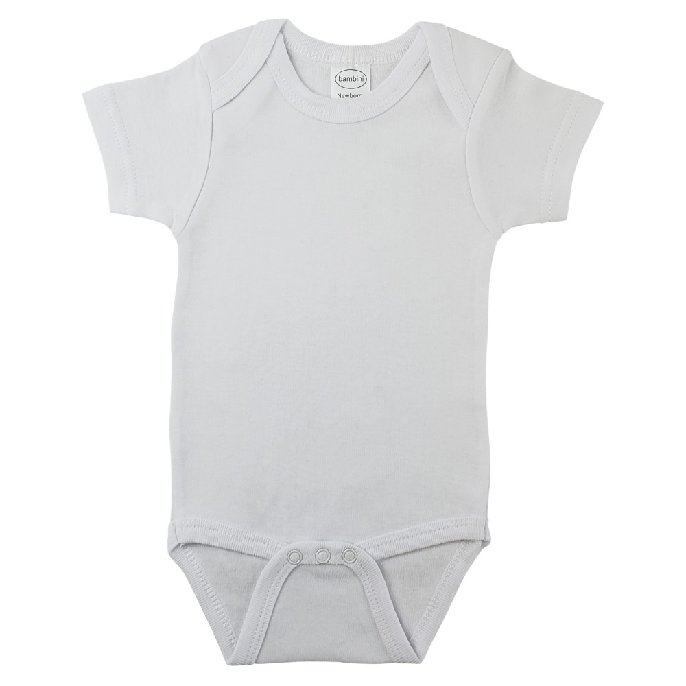 Short Sleeve White Onesie