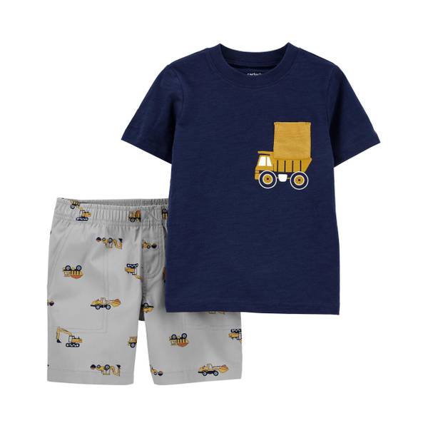 2PC Truck Tee Short Set