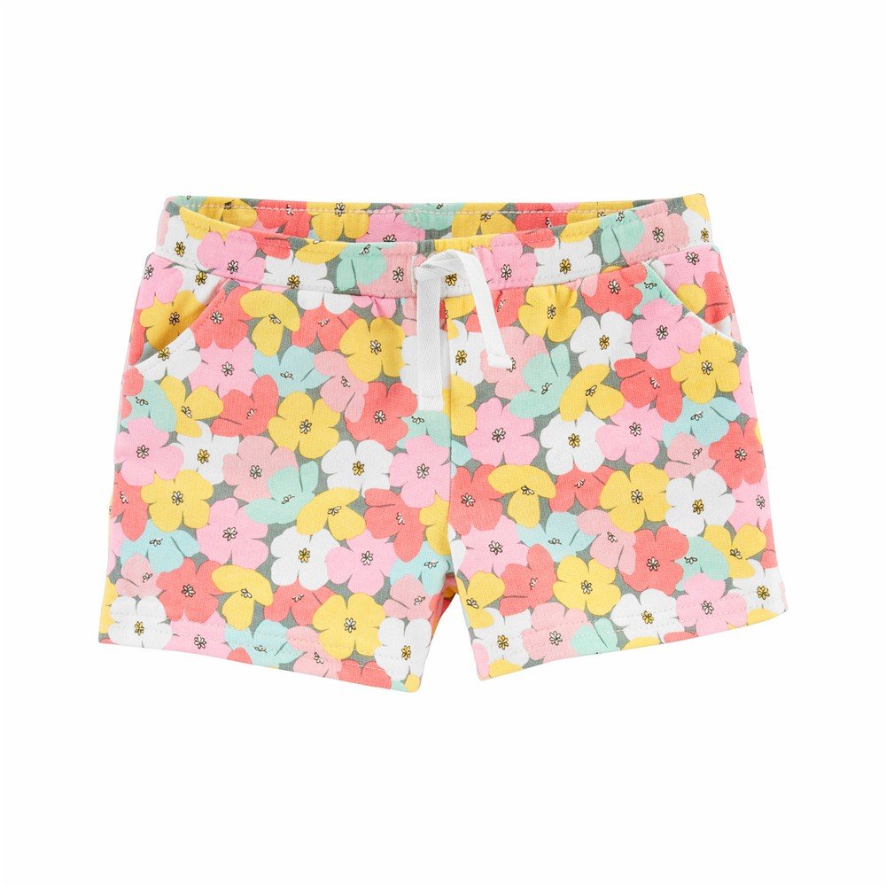 FLORAL PULL ON SHORTS