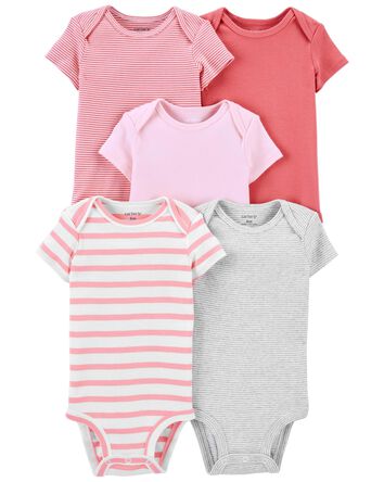 CARTERS 5PK STRIPES BODYSUIT