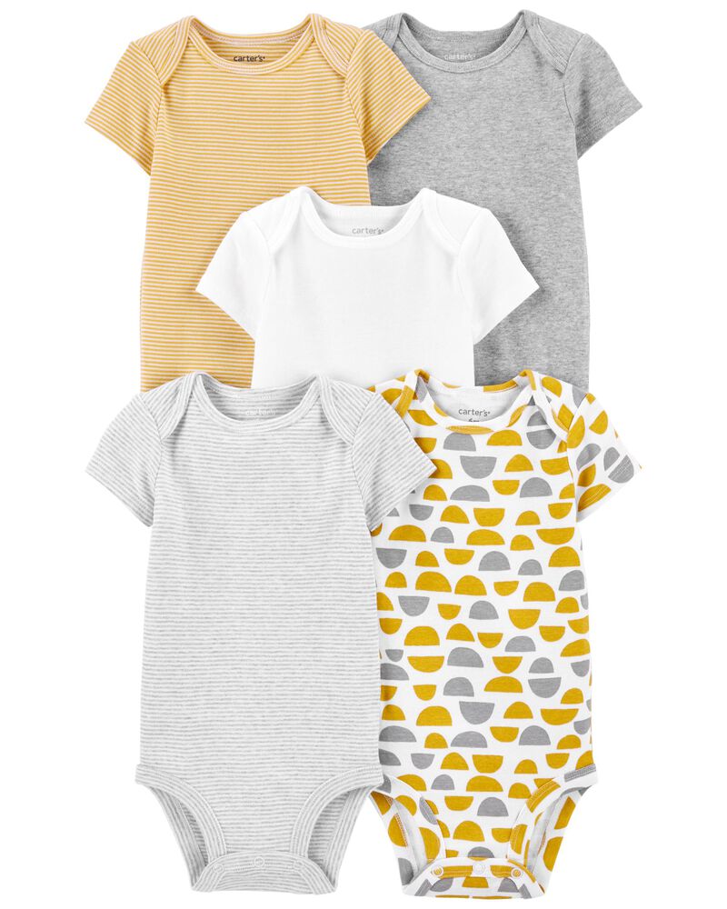 5PK Shortsleeve Bodysuits