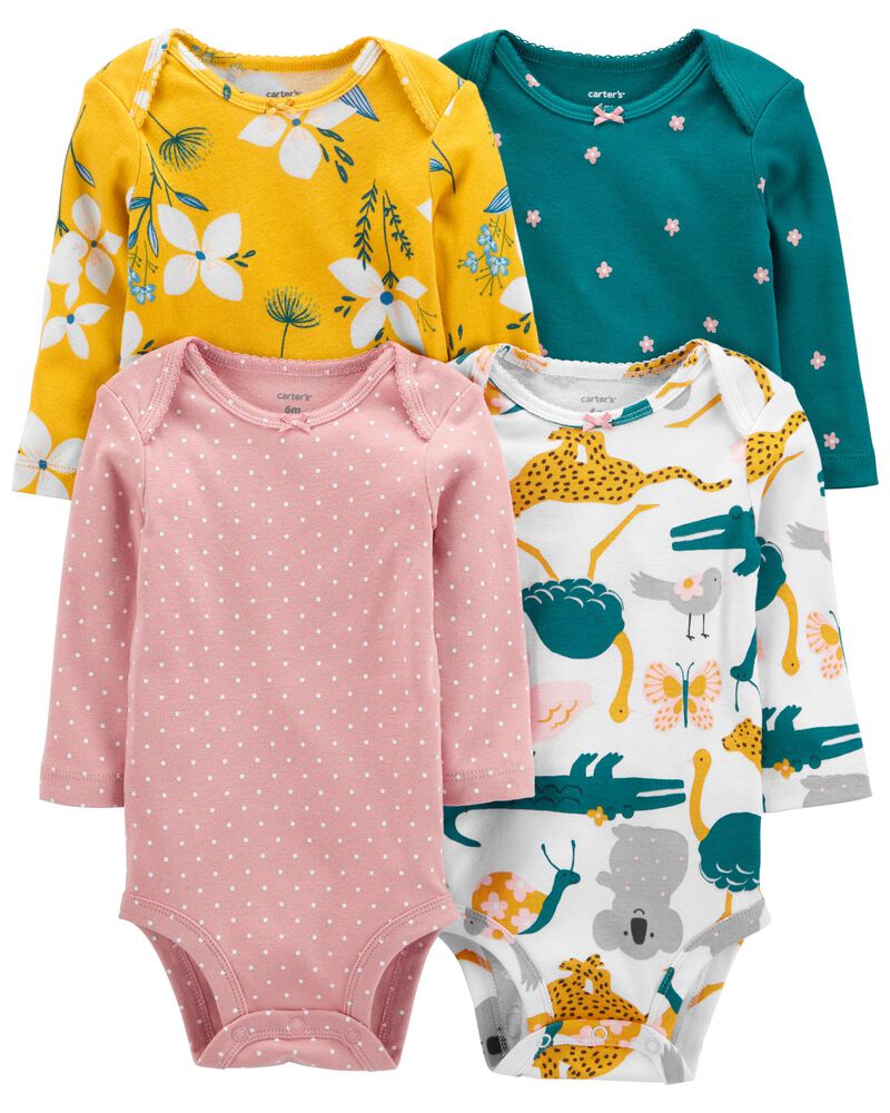 Carters 4pk Longsleeve Onesies