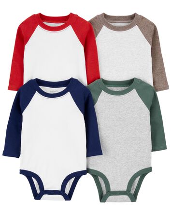 Carters 4pk L/S Bodysuits