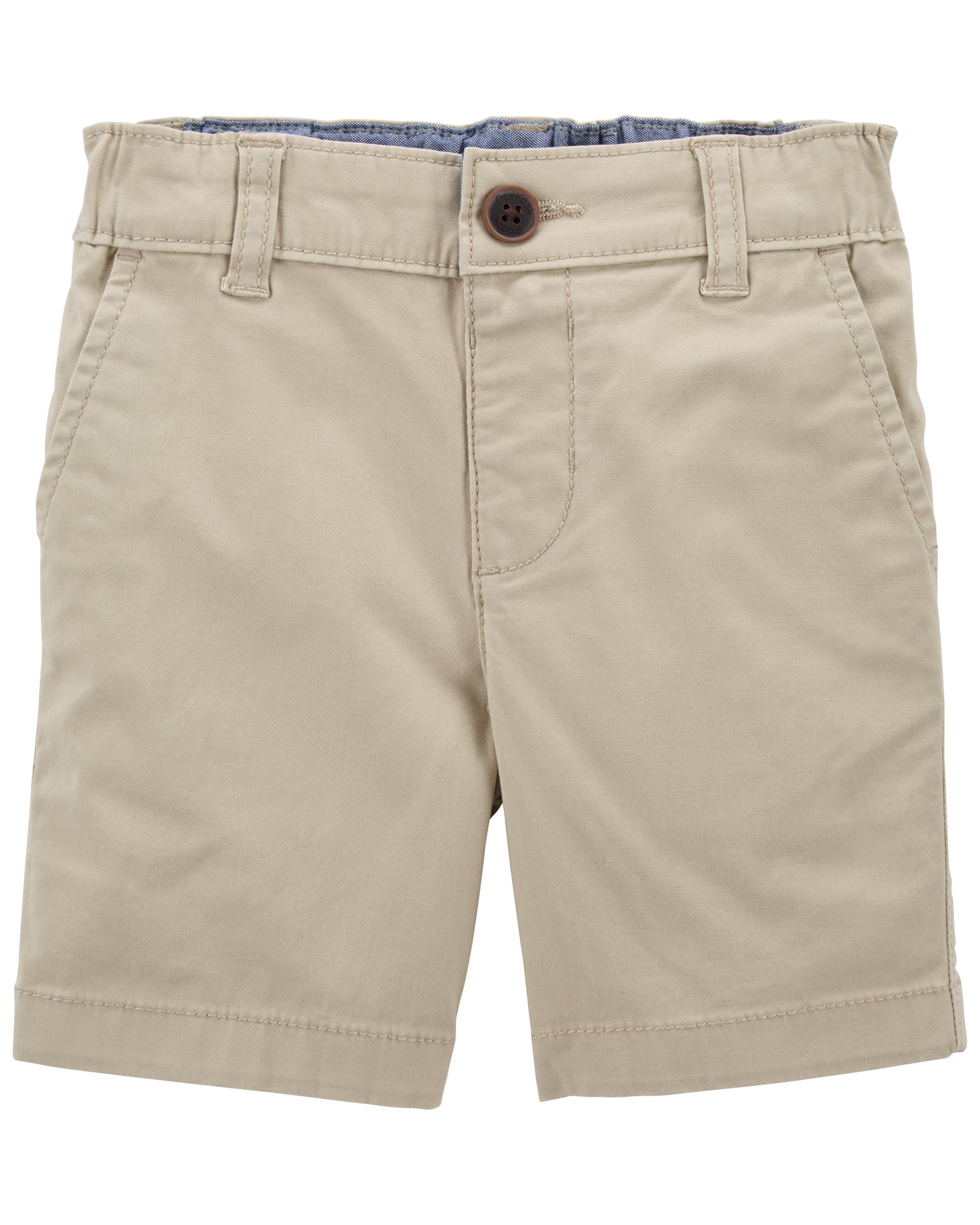 STRETCH KHAKI SHORTS
