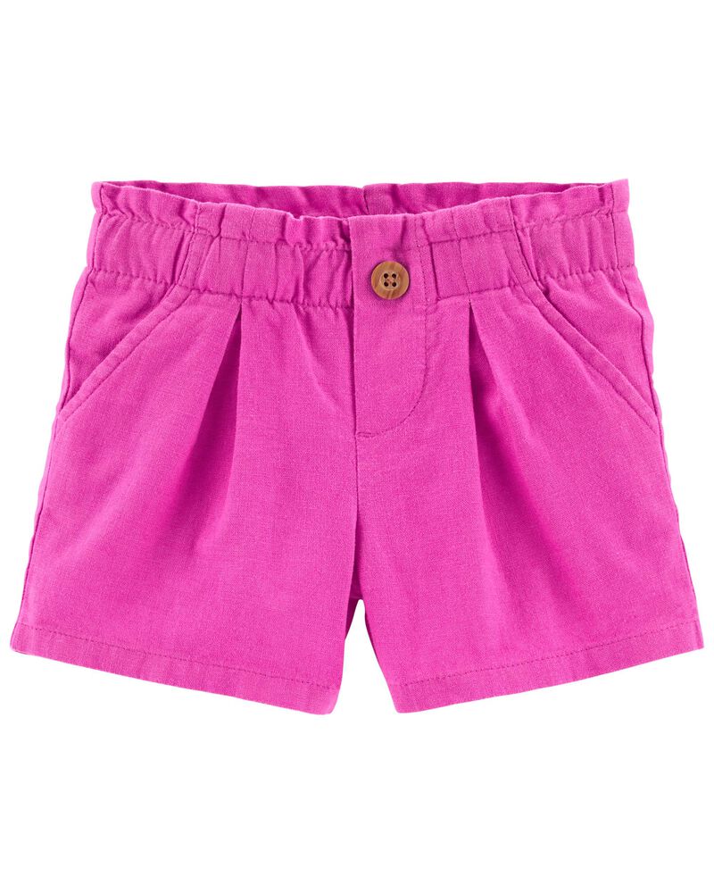LINEN SHORTS FUSCHIA