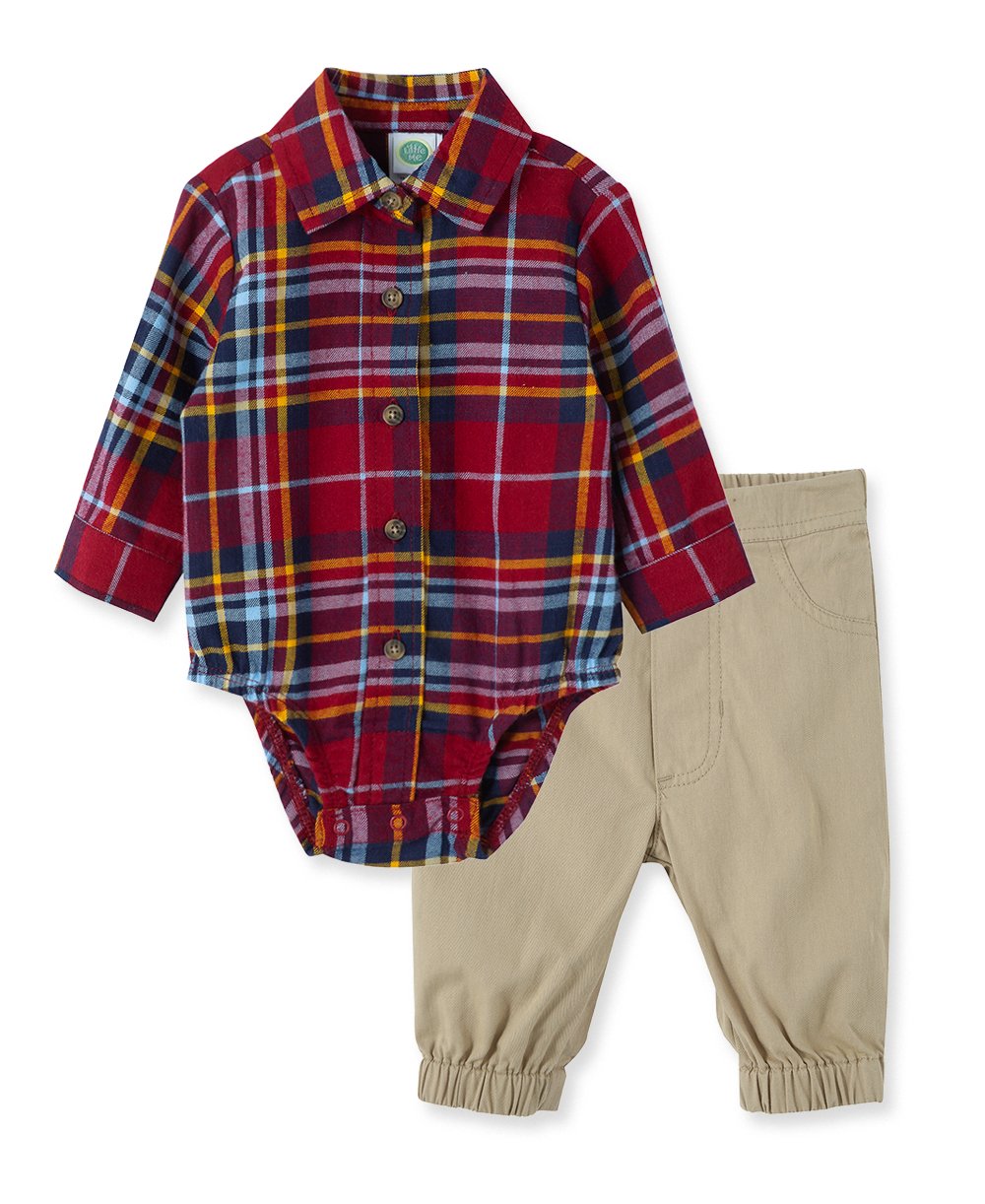 Plaid Pant Set