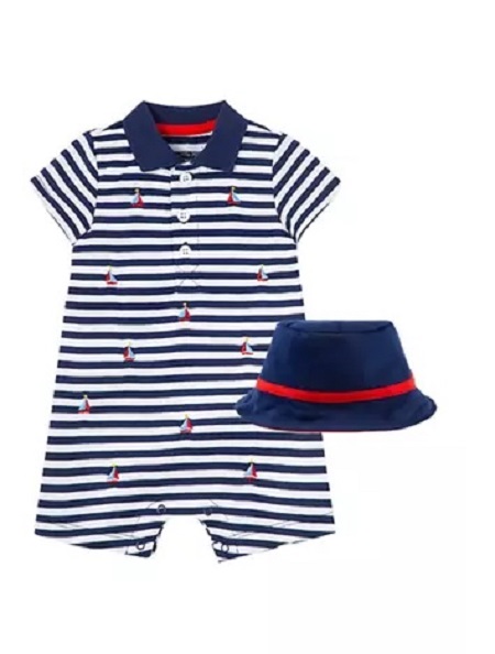 Sailboat Romper & Hat