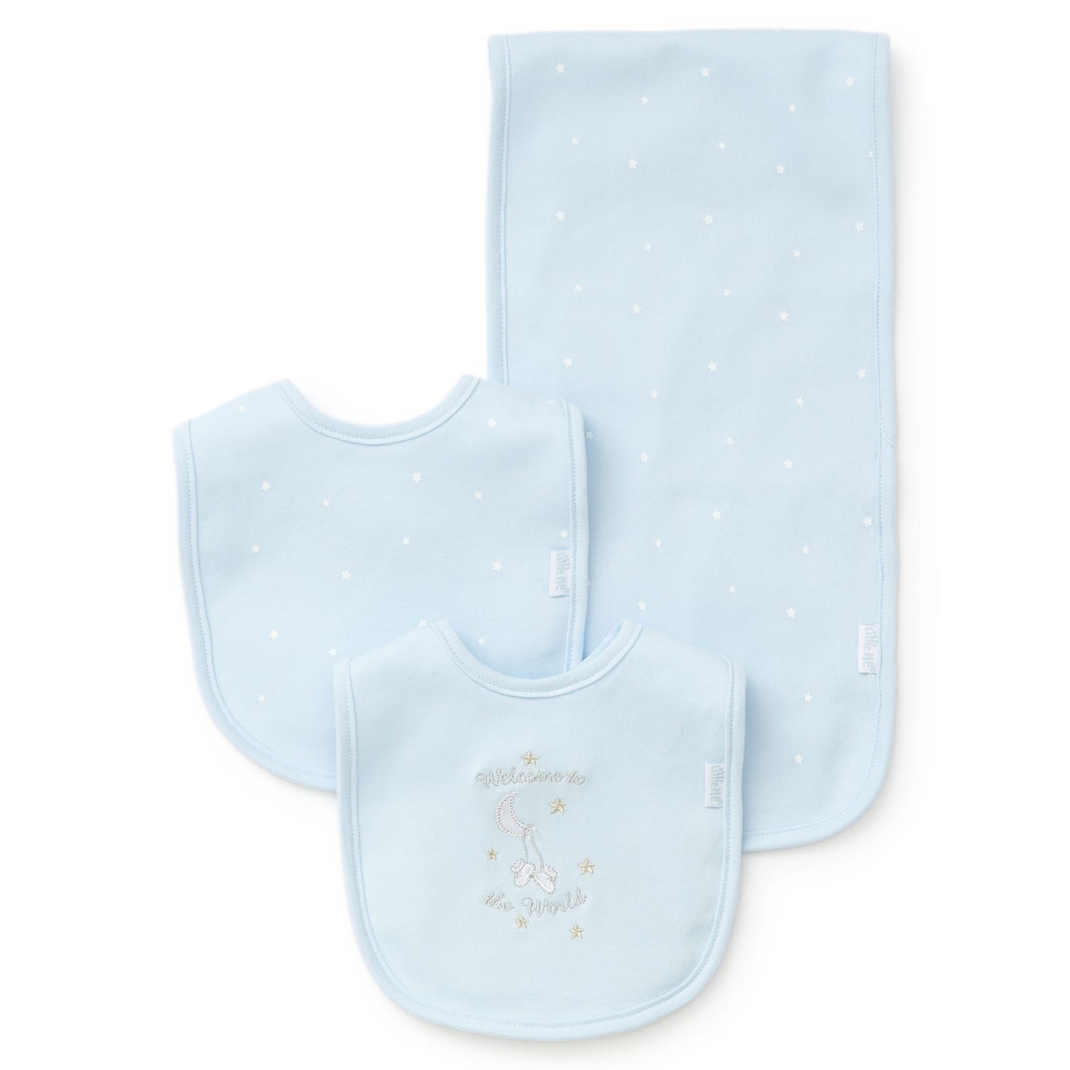 Boy Welcome World Bib/Burp