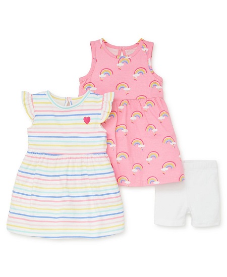 Rainbow Knit Dress Set