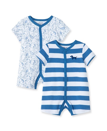 Puppy 2pk Rompers