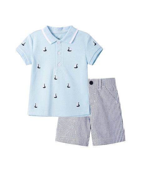 Sailboat Polo Short Set
