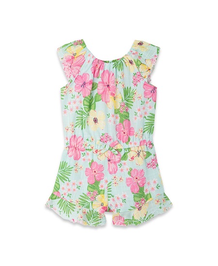 Tropical Woven Romper