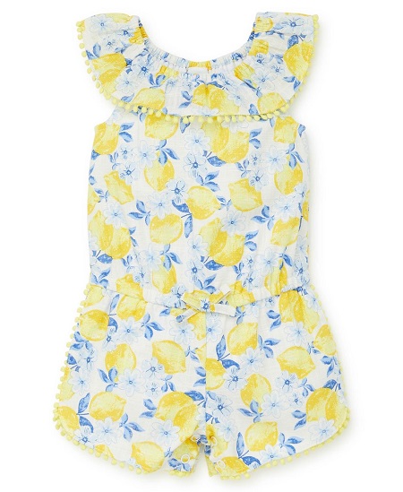 Lemon Woven Romper